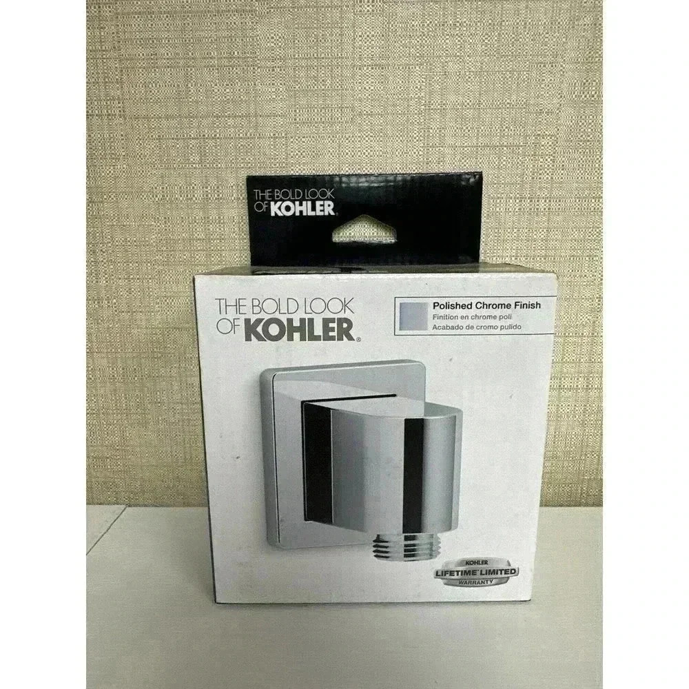 KOHLER K-98350-CP Awaken Wall-Mount Supply Elbow, Polished Chrome